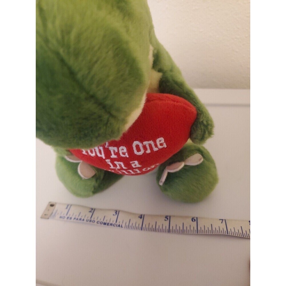 Aurora Green Dinosaur Plush Hearts You're One in‎ a Million 9 Inch Stuffed - Picture 15 of 16